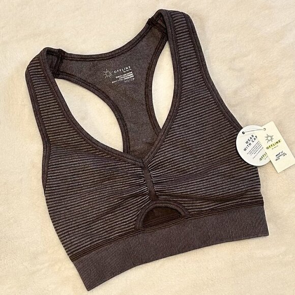 aerie Other - NWT Offline by Aerie Ribbed Seamless Sports Bra - Size: XXS